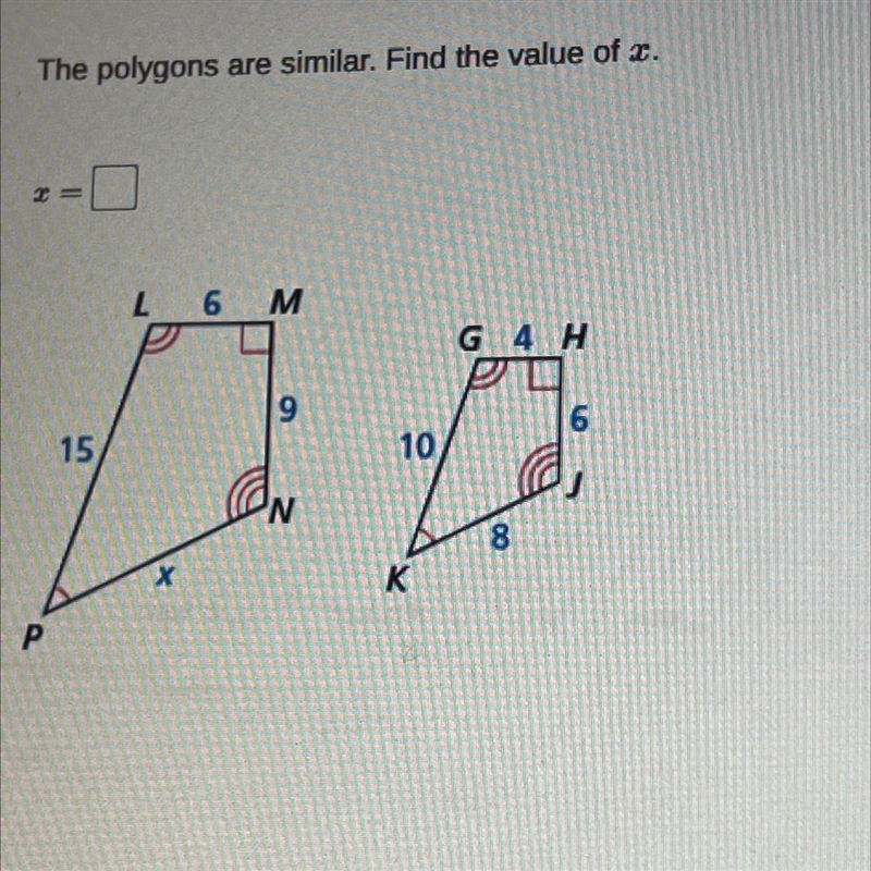 I want to know what the value of x is and how do i get the value of x-example-1