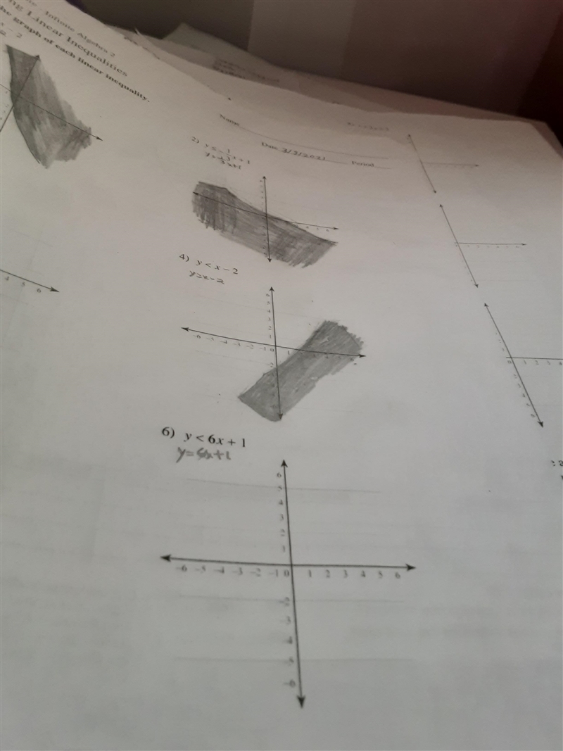 6) y < 6x + 1 y-axti a linear ineg points with -values? W 3 2 1 2-example-1