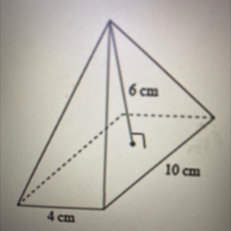 What is the exact surface area of the right rectangular pyramid below? Leave your-example-1