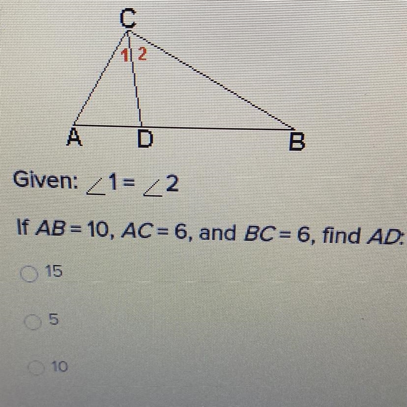 HELP pleasee A. 15 B. 5 C. 10-example-1