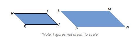 In parallelogram HIJK, HI = 59.5 in, IJ = 34 in, JK = 59.5 in, and KH = 34 in.If parallelogram-example-1