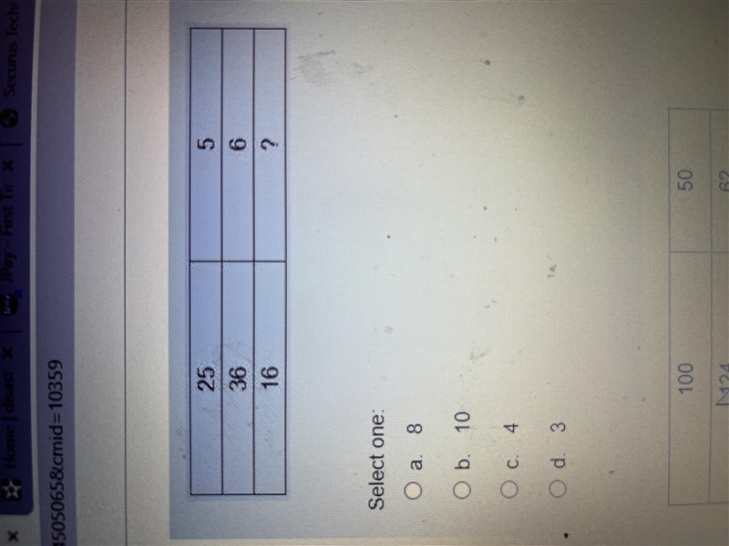 25 to 5 36 to 6 16 to ?-example-1