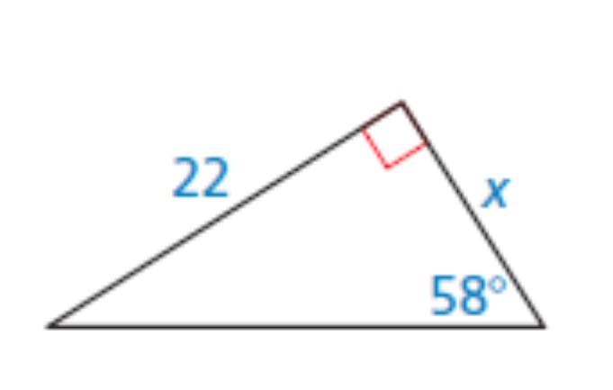 Find the value of x. Round your answer to the nearest tenth. x≈ ?-example-1