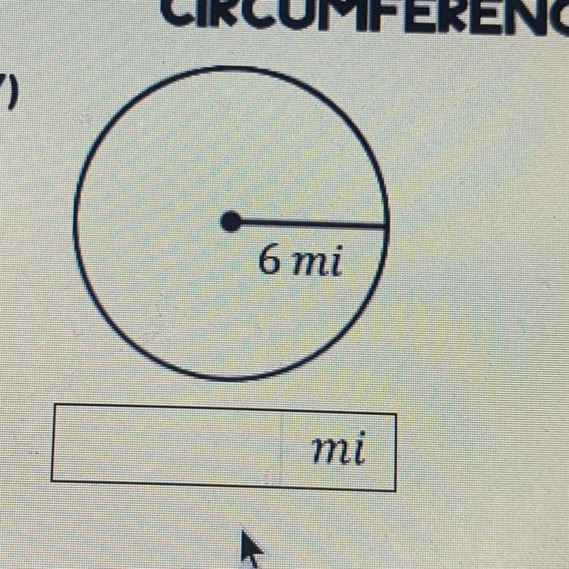 Circumference of the circle-example-1