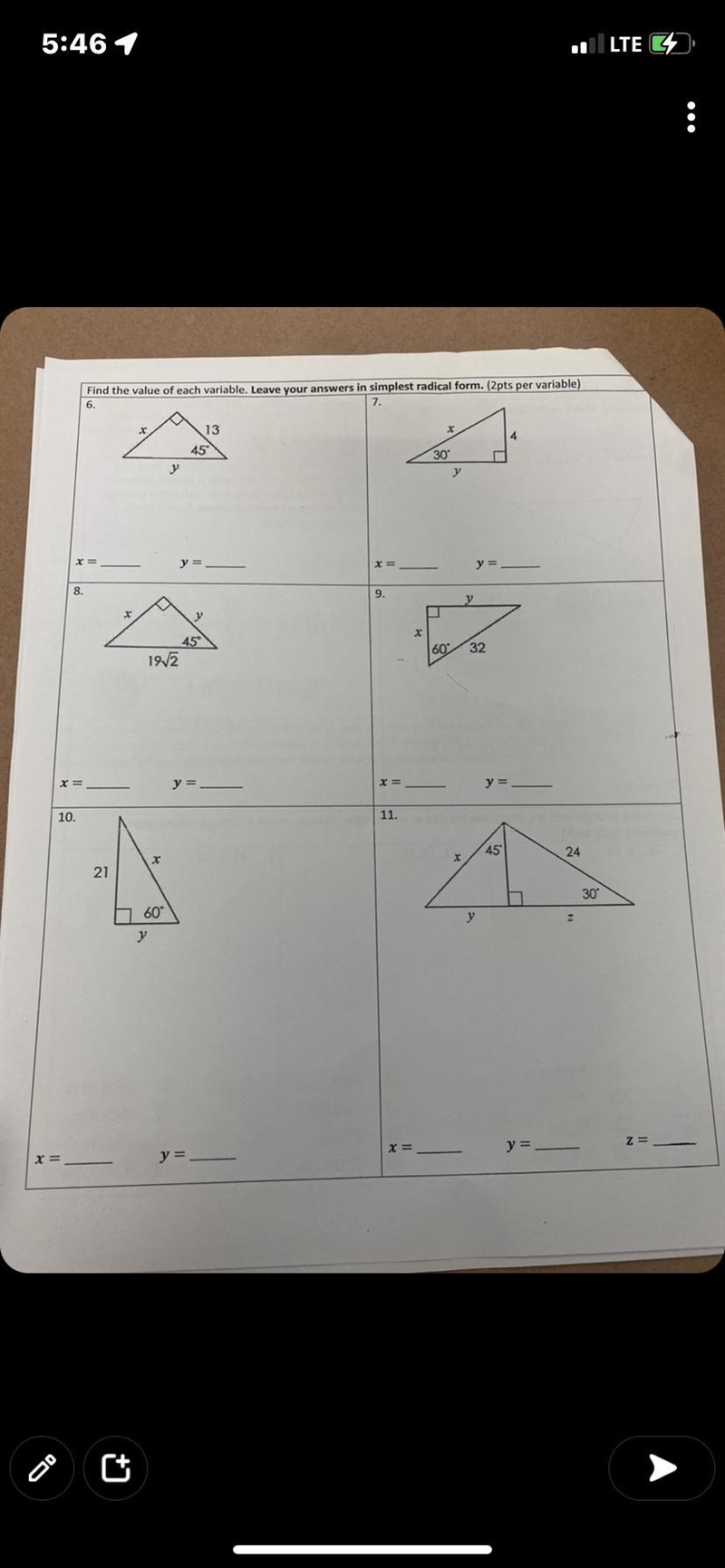 Hello I need help with question 6! I will give you a great rating! Please help, I-example-1