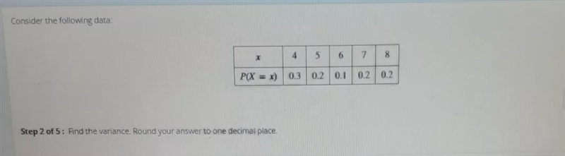 how to solve this problem, find the variance. Round your answer to one decimal place-example-1