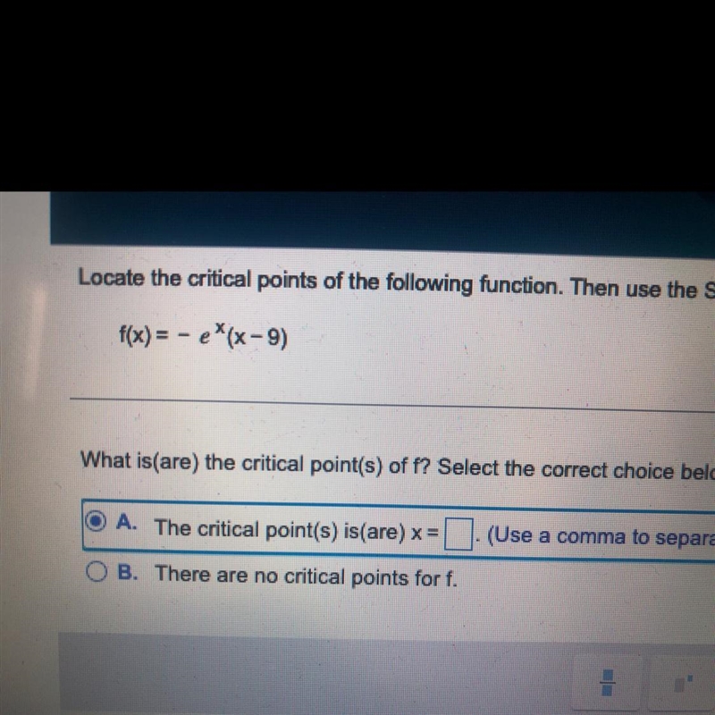 Find the critical points, the second derivative, and local minimum and maximum-example-1