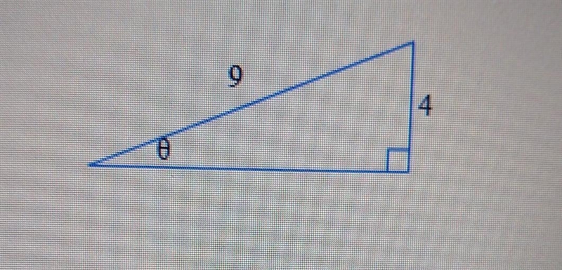 Find tanθ, where θ is the angle shown.Give an exact value, not a decimal approximation-example-1