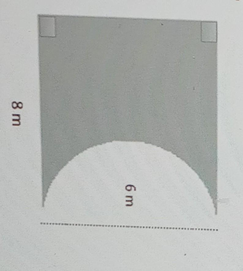 Find the perimeter of the shaded region of this composite figure .You can use 3.14 for-example-1