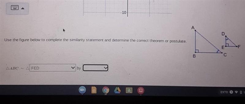 The answers choices for the second blank is AA, SAS,SSS-example-1