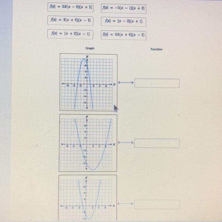 (3) = 0.5(3-6)(+ 2)J) = -23 - 1)(* + 3)(A) = 2(+6)(+ - 2)(1 + $(t - 1) = ***) = (1 + 3) = - 1)(#)0.5(x-example-1