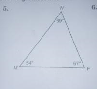 How do you list sides in order from least to greatest measure when it only gives you-example-1