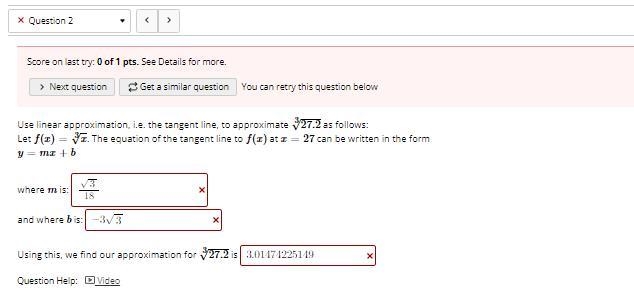 I have a calculus question about linear approximation, pic included-example-1