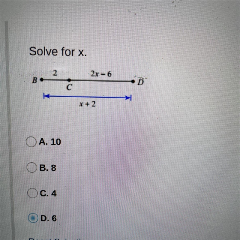 Solve 2x < -4 A)x > 2 B)x < 2 C)x < -6 D)x < -2-example-1