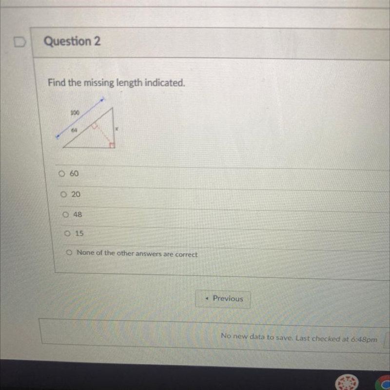 Find the missing length indicated.-example-1