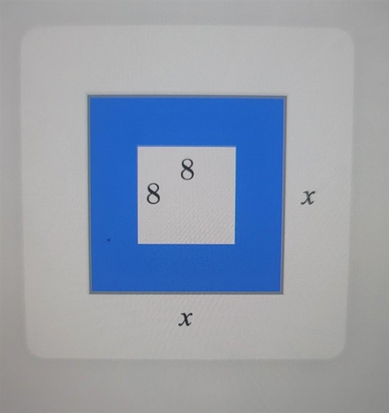 What is the area of the shaded region in the diagram below? Express your answer in-example-1