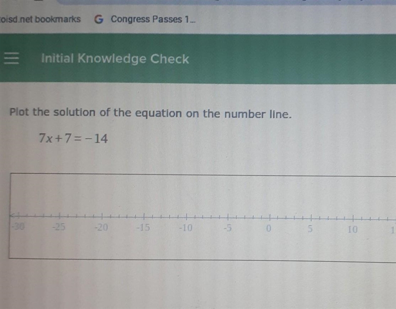 Plot the solution of the equation on the number line-example-1