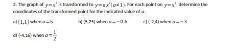 Can i have some help? subject is stretching and reflecting quadratic functions-example-1