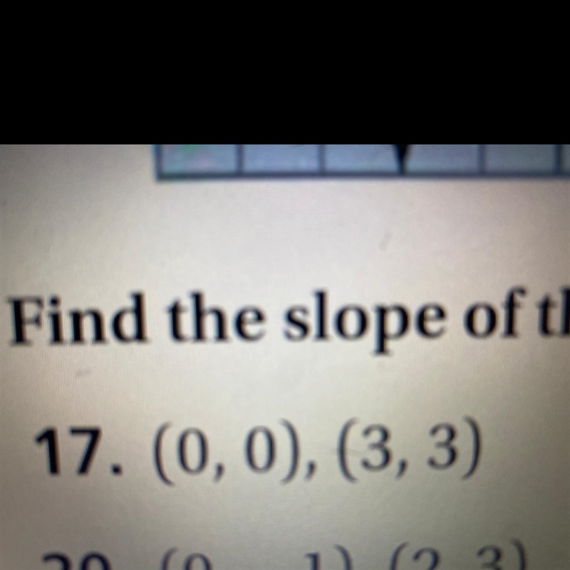 (0,0), (3, 3) how would i graph this-example-1