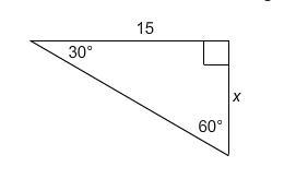 What is the value of x in the triangle-example-1