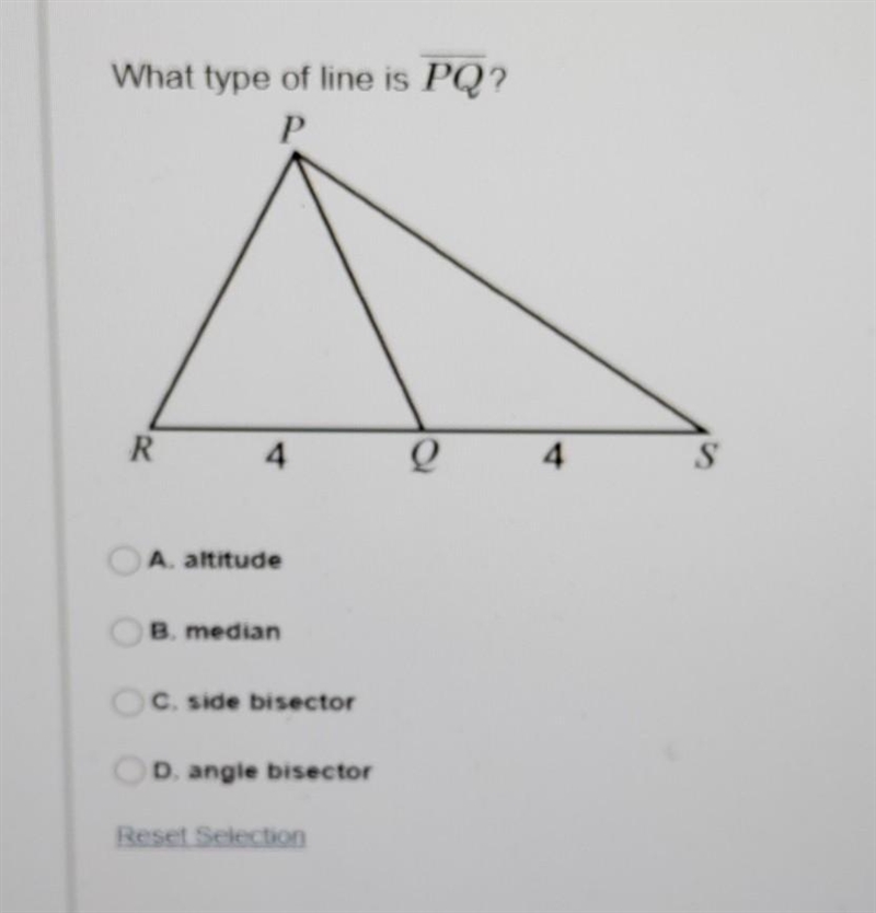 What type of line is PQ?​-example-1