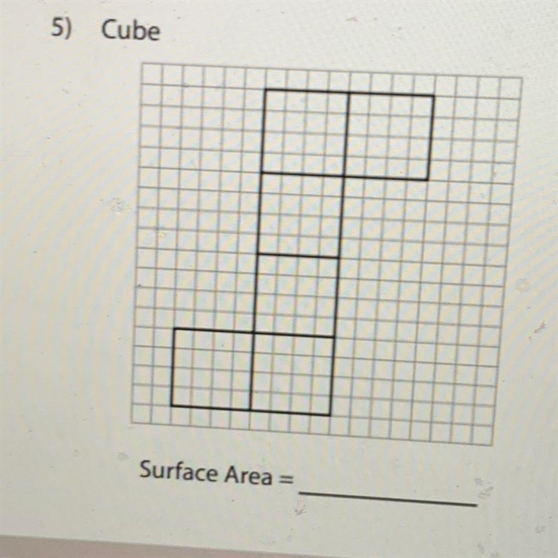 Count the unit squares, and Ind the surface area of the shape represented byeach net-example-1