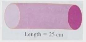 The area of cross section of the cylinder is 32cm. How do I determine the total surface-example-1