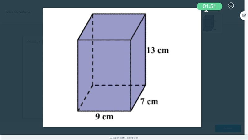 Solve for volume. figure out the question-example-1