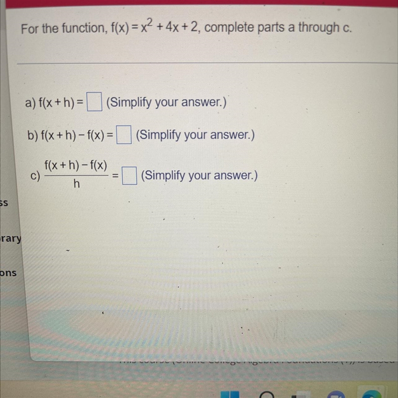 Find function then simplify tje answer-example-1