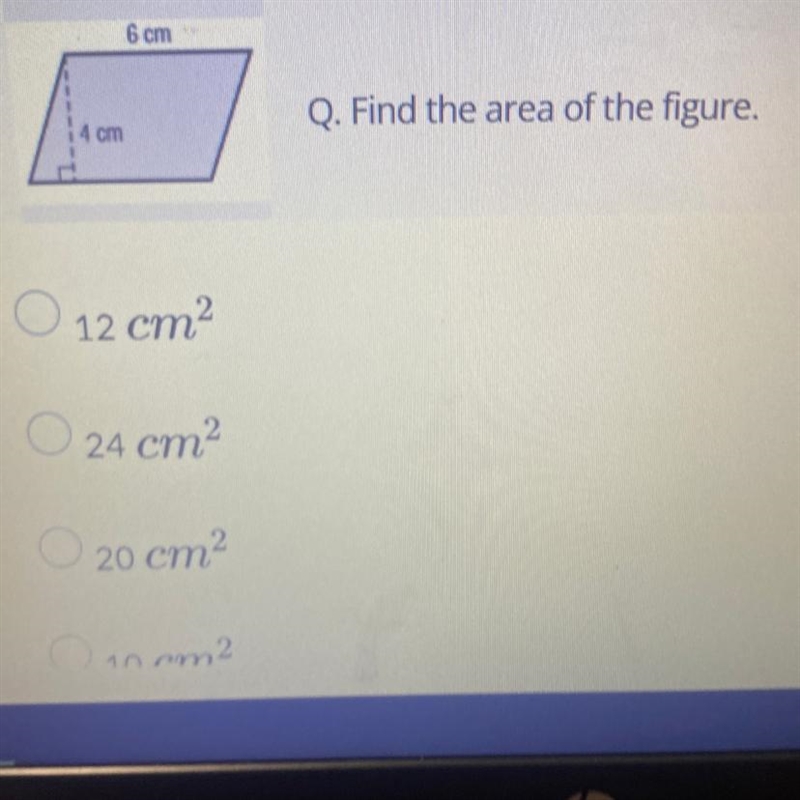 Find the area of the figure-example-1