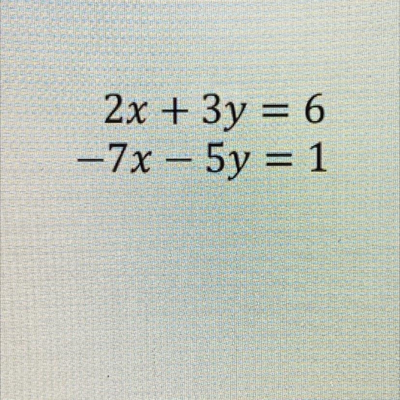 Solve using the addition elimination methodStep By Step explanation please-example-1