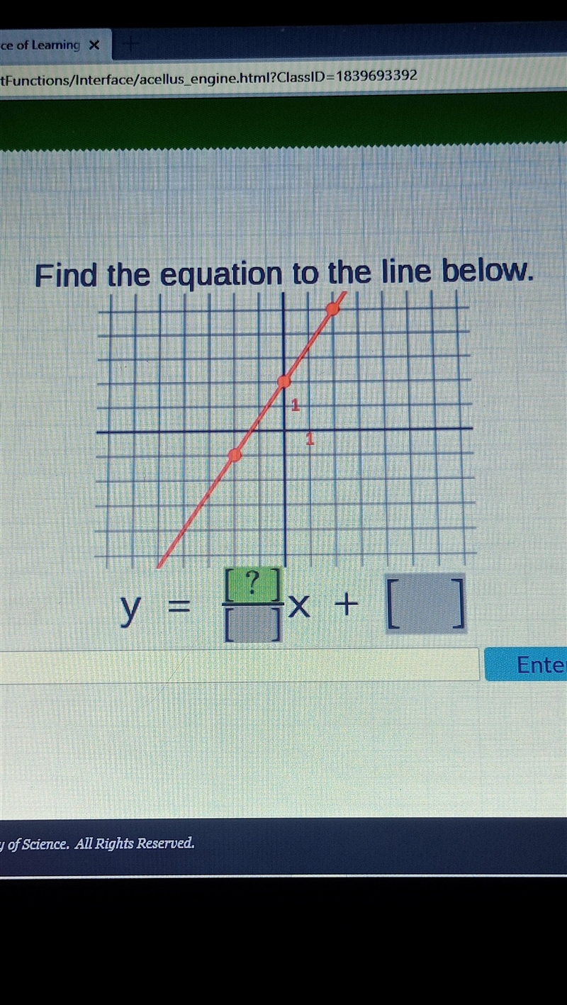 HELP ASAP WILL GIVE BRAINLIEDT IF CORRECT!!!!!!! Find the equation to the line below-example-1