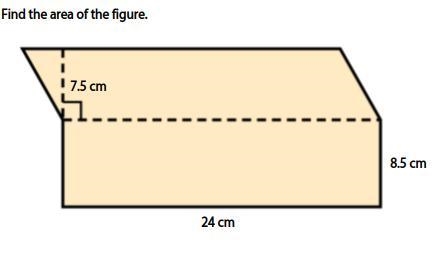 Find the area of the figure.-example-1