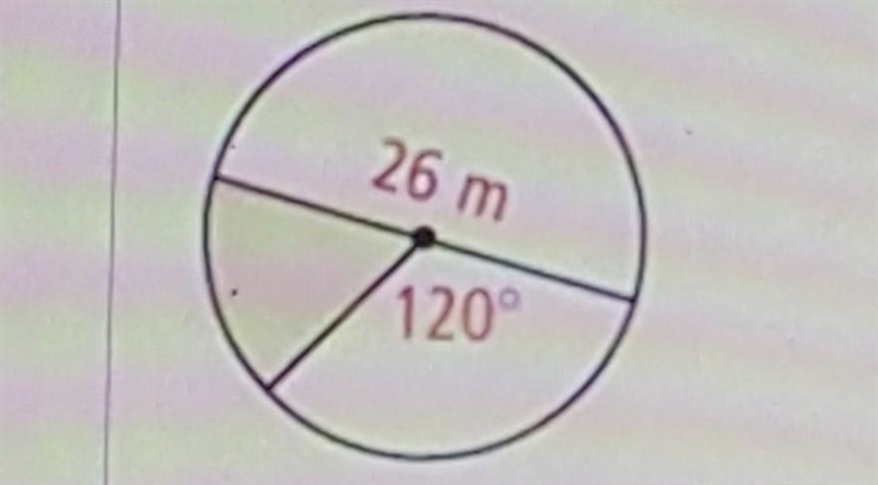 Determine the area of the shaded sector. Use 3.14 for 7. Round your answer to the-example-1