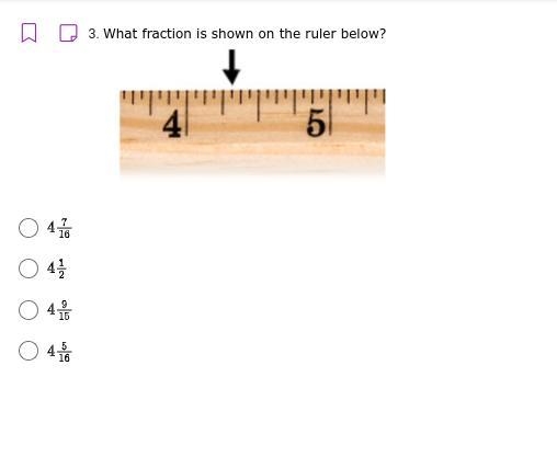 What fraction is shown on the ruler below?-example-1