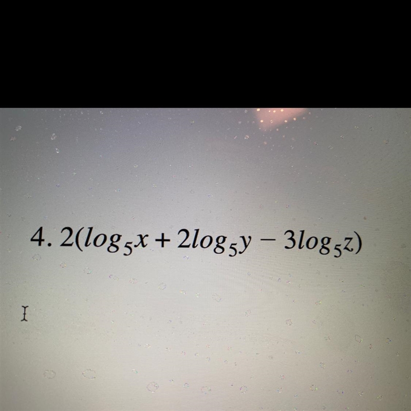 Use the laws of logs to combine expressions. Work right to left in laws.-example-1