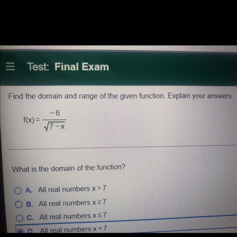 I need help solving this. I need to find the domain and range of the problem given-example-1