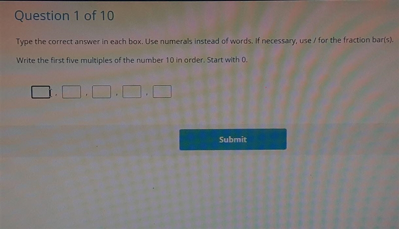 Type the correct answer in each box. Use numerals instead of words. If necessary, use-example-1