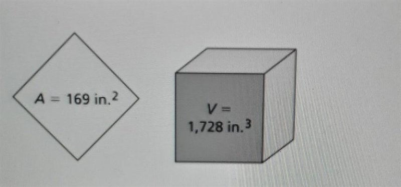 10 square pieces of foam board each with an area of 169 square inches be cut in used-example-1