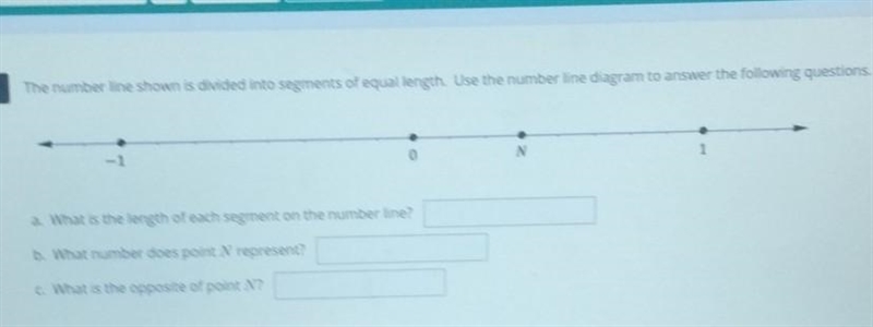 the number line shown is divided into segments of equal length use the number line-example-1