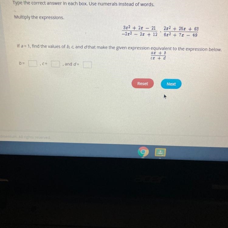 312 + 21 - 21- 2:2 – 21 + 12212 + 255 + 63612 + 71 - 49If a = 1, find the values of-example-1