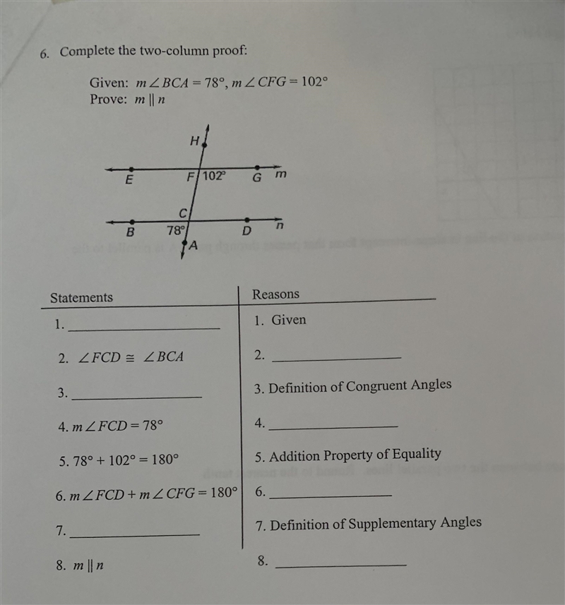 two column proof help needed with statements and reasonings has to be correct reasonings-example-3