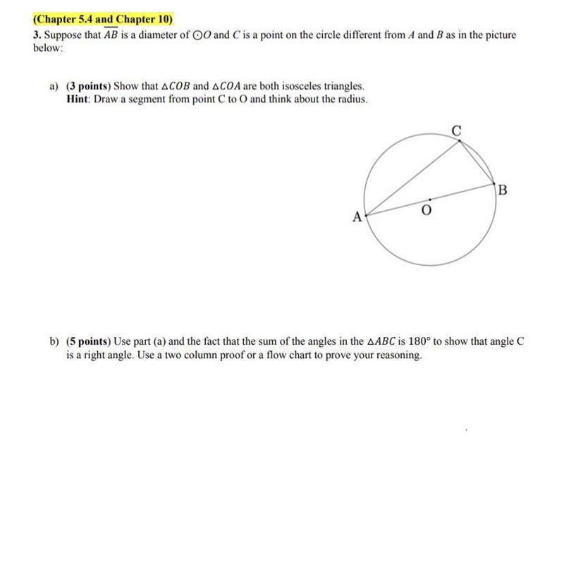 For part B I need help to solve and explain my reasoning with a two column proof.-example-1