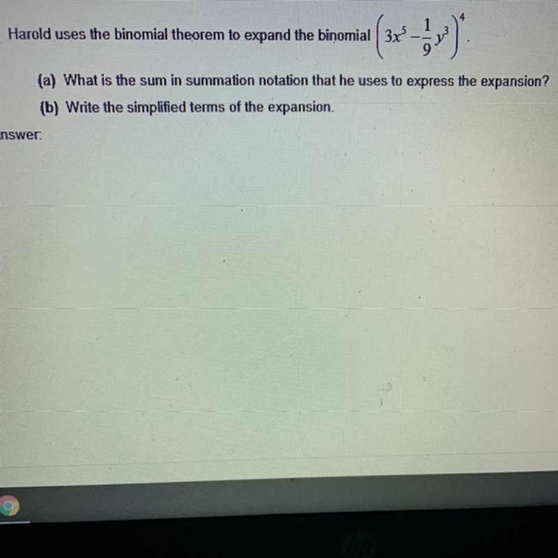 I need help with this Struggling It asks to answer (a) and (b) Put these separately-example-1