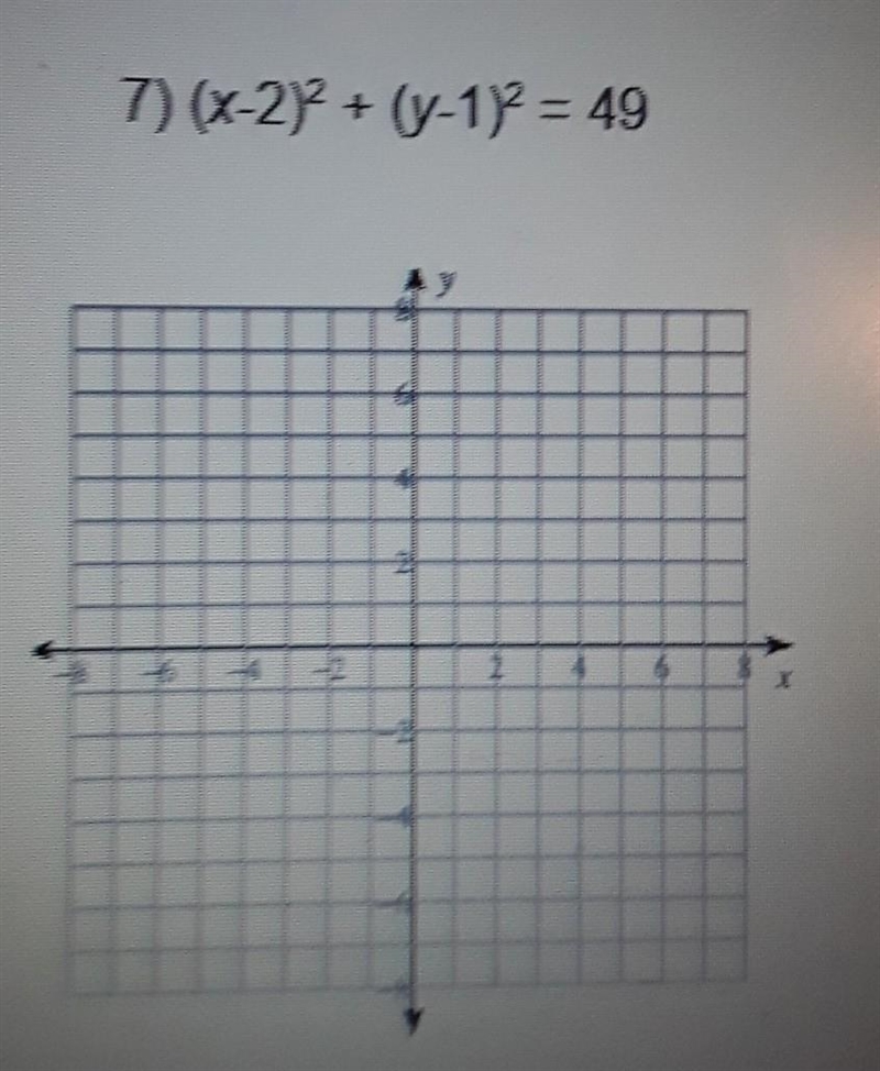 Find the center and radius of each then sketch the graph-example-1