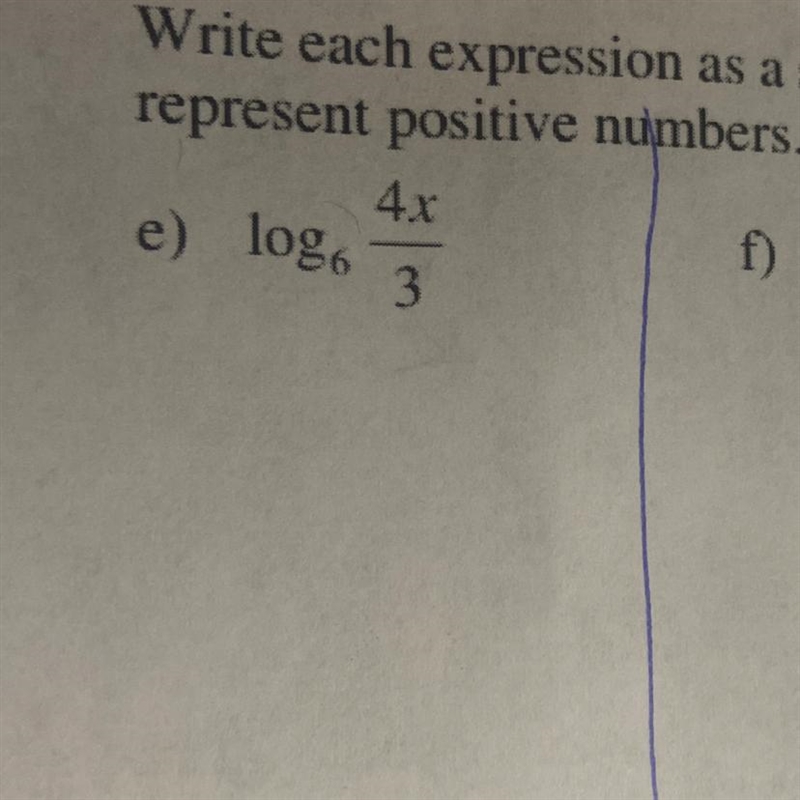 Write each expression as a sum or difference or multiple of logarithms, assume the-example-1