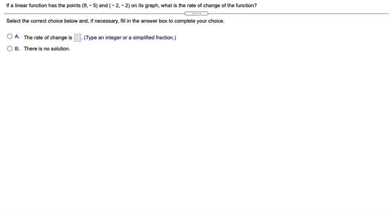 If a linear function has the points (9,−5) and (−2,−2) on its graph, what is the rate-example-1