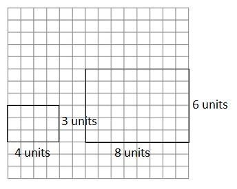 What is the scale factor the smaller rectangle to the larger rectangle? ​​ ​ A 6 B-example-1