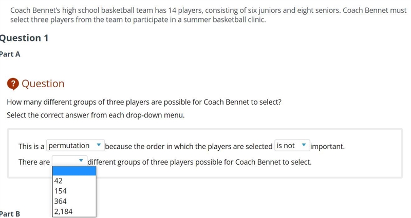 100 POINTS!! NEED ANSWER WITH WORK ASAP!! Coach Bennet’s high school basketball team-example-1