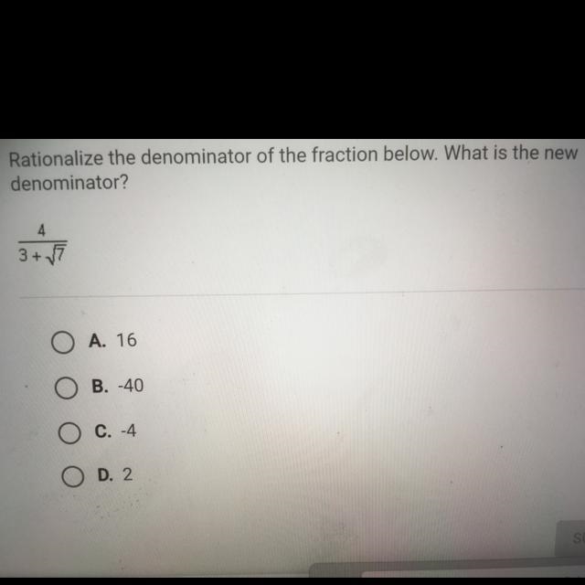 Rationalize denominator-example-1